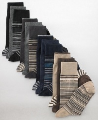 You'll always know it's casual Friday with this vibrantly striped sock from Calvin Klein. This three-pack combo offers a variety of colors to brighten up any day in the office. You'll always know it's casual Friday with this vibrantly striped sock from Calvin Klein. This three-pack combo offers a variety of colors to brighten up any day in the office.