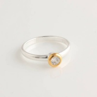 925 Sterling Silver Pandora 18k Gold Plated with Clear Cz Ring Size 7 925 Sterling Silver Pandora 18k Gold Plated with Clear Cz Ring Size 7