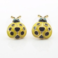 DaisyJewel Betsey Johnson Yellow Ladybug Stud Earrings - Yellow & Black Enamel Ladybug Heart and Blue Crystal Eyes Earring Studs - Skin-Safe - Top Seller - The IT Colors of the Season - For Pierced Ears DaisyJewel Betsey Johnson Yellow Ladybug Stud Earrings - Yellow & Black Enamel Ladybug Heart and Blue Crystal Eyes Earring Studs - Skin-Safe - Top Seller - The IT Colors of the Season - For Pierced Ears