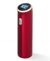 The sports car of corkscrews, the metallic-red Rabbit by Metrokane electric corkscrew pops open wine bottles with the press of a button. An illuminated LCD screen shows how many cork pulls remain before you need to recharge. The sports car of corkscrews, the metallic-red Rabbit by Metrokane electric corkscrew pops open wine bottles with the press of a button. An illuminated LCD screen shows how many cork pulls remain before you need to recharge.