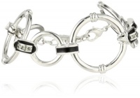 T Tahari Jet and Crystal Link Bracelet T Tahari Jet and Crystal Link Bracelet