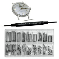 360pc Stainless Steel Watch Band Strap Spring Bar Pin Assortment & Tool Set - 18 Sizes 6-23mm - Watch Band Pins - Metal, NATO, Leather Bands - Fit Most Watch Brands 360pc Stainless Steel Watch Band Strap Spring Bar Pin Assortment & Tool Set - 18 Sizes 6-23mm - Watch Band Pins - Metal, NATO, Leather Bands - Fit Most Watch Brands