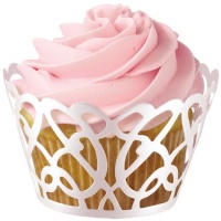 Wilton 415-0182 Wilton Pearl Swirl Cupcake Wraps, 18-Pack Wilton 415-0182 Wilton Pearl Swirl Cupcake Wraps, 18-Pack
