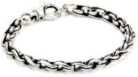 Zina Sterling Silver Men's Collection Wrap Men's Link Bracelet Zina Sterling Silver Men's Collection Wrap Men's Link Bracelet
