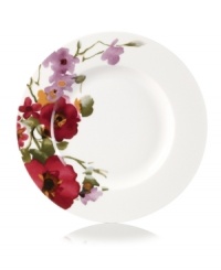 Fresh and romantic, Mikasa's pretty Garden Palette Bouquet oval dinner plates boast watercolor florals grounded in sleek white porcelain for every day. Fresh and romantic, Mikasa's pretty Garden Palette Bouquet oval dinner plates boast watercolor florals grounded in sleek white porcelain for every day.