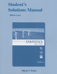 Student Solutions Manual for Essentials of Statistics Student Solutions Manual for Essentials of Statistics
