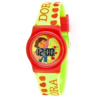 Dora the Explorer Kids' DTE710G Green and Red LCD Digital Watch Dora the Explorer Kids' DTE710G Green and Red LCD Digital Watch