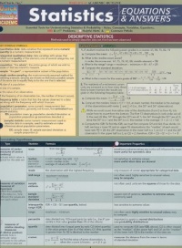 Statistics Equations & Answers (Quickstudy: Academic) Statistics Equations & Answers (Quickstudy: Academic)