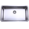 Kingston Brass GKUS3018 Undermount Single Bowl Kitchen Sink 30-Inch-Length by 18-Inch-Width by 10-Inch-Depth, 18 Gauge, Brushed Nickel