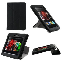 rooCASE Origami Dual-View (Black) Vegan Leather Folio Case Cover for Amazon Kindle HD 8.9 Inch Tablet - Support Landscape / Portrait / Typing Stand / Auto Sleep and Wake (NOT Compatible with Fire HD 7-Inch) rooCASE Origami Dual-View (Black) Vegan Leather Folio Case Cover for Amazon Kindle HD 8.9 Inch Tablet - Support Landscape / Portrait / Typing Stand / Auto Sleep and Wake (NOT Compatible with Fire HD 7-Inch)