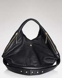 There's a subtle cool to the Pour La Victoire look, which make pieces like this satchel a must for the less-is-more girl. It has the space to match the style, detailed by 5 pockets. There's a subtle cool to the Pour La Victoire look, which make pieces like this satchel a must for the less-is-more girl. It has the space to match the style, detailed by 5 pockets.