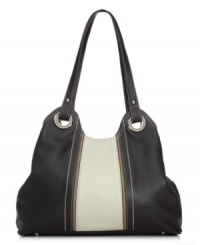 Whether you're off to the Ivies or running errands around town, this Prep School tote from Tignanello will get you there in style. Soft leather is dressed in sleek stripes and signature detailing, while the spacious pocket-lined interior stows everything with ease. Whether you're off to the Ivies or running errands around town, this Prep School tote from Tignanello will get you there in style. Soft leather is dressed in sleek stripes and signature detailing, while the spacious pocket-lined interior stows everything with ease.