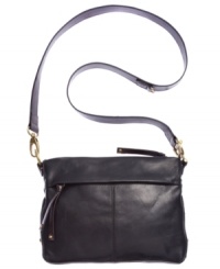 Upgrade your ensemble with a cool classic, like this luxe leather crossbody from Tignanello. In a fall-friendly hue with easy access pockets and understated hardware, this purse is the perfect day-to-night companion. Upgrade your ensemble with a cool classic, like this luxe leather crossbody from Tignanello. In a fall-friendly hue with easy access pockets and understated hardware, this purse is the perfect day-to-night companion.