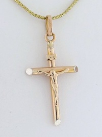 14k Rose Gold - Designer Pendant Cross Jesus - 1.3 Grams 14k Rose Gold - Designer Pendant Cross Jesus - 1.3 Grams
