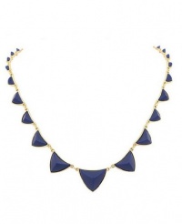 House of Harlow 1960 Pyramid Station Necklace in Navy Resin House of Harlow 1960 Pyramid Station Necklace in Navy Resin