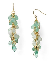 Sometimes more is just more! We love the laid-back lavishness of this pair of RJ Graziano clustered stone earrings, finished in gold plated metal. Sometimes more is just more! We love the laid-back lavishness of this pair of RJ Graziano clustered stone earrings, finished in gold plated metal.