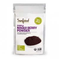 Sunfood Maqui Berry Powder, Certified Organic, Non-GMO Verified, Vegan, Raw, 4oz Sunfood Maqui Berry Powder, Certified Organic, Non-GMO Verified, Vegan, Raw, 4oz
