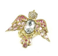 Betsey Johnson Jewelry Iconic Lovebirds Stretch Ring New 2012 Betsey Johnson Jewelry Iconic Lovebirds Stretch Ring New 2012