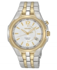 Poetry in motion: this Kinetic collection watch from Seiko harnesses power from your own movement. Poetry in motion: this Kinetic collection watch from Seiko harnesses power from your own movement.