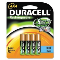 Duracell 4-pk Ni-MH AAA DC2400B4N Rechargeable Batteries Duracell 4-pk Ni-MH AAA DC2400B4N Rechargeable Batteries