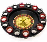 Shot Glass Roulette - Drinking Game Set (Comes With 2 Balls and 16 Shot Glasses) Shot Glass Roulette - Drinking Game Set (Comes With 2 Balls and 16 Shot Glasses)