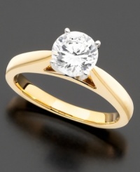 Simple, elegant, timeless. Make that special moment sparkle with the supreme quality of a certified round-cut diamond (1-1/4 ct. t.w.) engagement ring set in 14k gold. Color: IJ. Clarity: I2. Simple, elegant, timeless. Make that special moment sparkle with the supreme quality of a certified round-cut diamond (1-1/4 ct. t.w.) engagement ring set in 14k gold. Color: IJ. Clarity: I2.