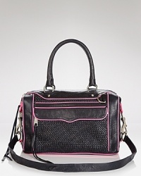 From the subway to the it nightspot, this Rebecca Minkoff satchel styles your look citified, crafted of cool, slouchy leather. From the subway to the it nightspot, this Rebecca Minkoff satchel styles your look citified, crafted of cool, slouchy leather.