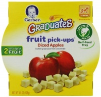 Gerber Graduates Fruit Pick Ups - Diced Apples, 4.5-Ounce (Pack of 8) Gerber Graduates Fruit Pick Ups - Diced Apples, 4.5-Ounce (Pack of 8)