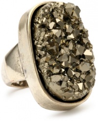 ABS By Allen Schwartz High Desert Gold-Tone Open Cut Stone Ring, Size 8 ABS By Allen Schwartz High Desert Gold-Tone Open Cut Stone Ring, Size 8