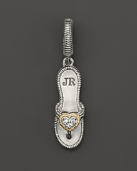 Memories for beach lovers, in intricately detailed sterling silver and 18K yellow gold. This Judith Ripka charm is a must-have for your collection. Memories for beach lovers, in intricately detailed sterling silver and 18K yellow gold. This Judith Ripka charm is a must-have for your collection.