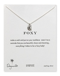 Talk about charm: Make a wish and slip on this sterling silver token from Dogeared, a clever reminder of your inner foxiness. Talk about charm: Make a wish and slip on this sterling silver token from Dogeared, a clever reminder of your inner foxiness.