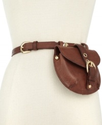 Saddle up and get into a girl-about-town groove with this versatile 2-in-1 style, featuring a slim leather belt with companion saddle bag. Perfect for stashing everything from phone, keys, cash, and makeup. From MICHAEL Michael Kors. Saddle up and get into a girl-about-town groove with this versatile 2-in-1 style, featuring a slim leather belt with companion saddle bag. Perfect for stashing everything from phone, keys, cash, and makeup. From MICHAEL Michael Kors.