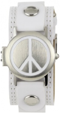 Frenzy Kids' FR273 Peace Analog White Strap Watch Frenzy Kids' FR273 Peace Analog White Strap Watch