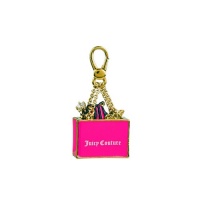 Juicy Couture - Hot Pink Shopping Bag / Purse - Gold Plated Charm Juicy Couture - Hot Pink Shopping Bag / Purse - Gold Plated Charm