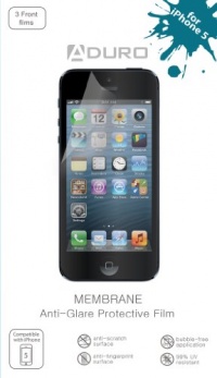 Aduro MEMBRANE Anti-Glare (Matte) Screen Protector for iPhone 5 AT&T, Sprint, Verizon, T-Mobile, Unlocked (3 Front Films) Retail Packaging Aduro MEMBRANE Anti-Glare (Matte) Screen Protector for iPhone 5 AT&T, Sprint, Verizon, T-Mobile, Unlocked (3 Front Films) Retail Packaging