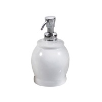InterDesign York Short Pump, White/Chrome InterDesign York Short Pump, White/Chrome