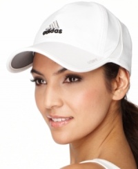 This lightweight cap from adidas helps the active woman get an edge with breathable mesh panels and a moisture-wicking headband. With an embroidered 3D logo patch at the front, for instant adidas style. This lightweight cap from adidas helps the active woman get an edge with breathable mesh panels and a moisture-wicking headband. With an embroidered 3D logo patch at the front, for instant adidas style.