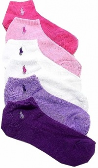 Polo Ralph Lauren Ladies 6-Pack Classic Sport Socks Sz: 9-11 fits 4-10.5 Polo Ralph Lauren Ladies 6-Pack Classic Sport Socks Sz: 9-11 fits 4-10.5