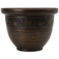 Listo ZEA16001P54 Glaze Resin Planter, Celtic Bronze, 16-Inch Width Listo ZEA16001P54 Glaze Resin Planter, Celtic Bronze, 16-Inch Width