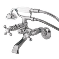 Kingston Brass KS265C Clawfoot Tub Wall Mount Faucet, Polished Chrome Kingston Brass KS265C Clawfoot Tub Wall Mount Faucet, Polished Chrome