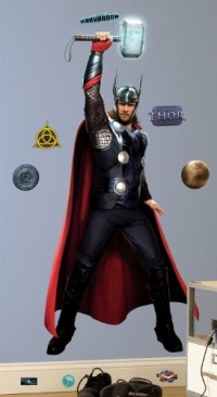 RoomMates RMK1642GM Thor Movie Peel & Stick Giant Wall Decal RoomMates RMK1642GM Thor Movie Peel & Stick Giant Wall Decal