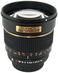 Rokinon 85M-N 85mm F1.4 Aspherical Lens for Nikon (Black) Rokinon 85M-N 85mm F1.4 Aspherical Lens for Nikon (Black)