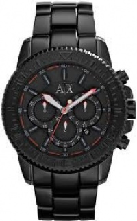 Armani Exchange Black Bezel Chronograph Watch Armani Exchange Black Bezel Chronograph Watch