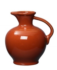 Pour it on. Enjoy the chip-resistant durability and cool Art Deco design that made Fiesta famous with this handled carafe. In bold solid hues so you can customize your home and table. Pour it on. Enjoy the chip-resistant durability and cool Art Deco design that made Fiesta famous with this handled carafe. In bold solid hues so you can customize your home and table.