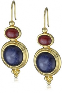 Carolee 40th Anniversary Gold-Tone Multi-Color Stones Double Drop Earrings Carolee 40th Anniversary Gold-Tone Multi-Color Stones Double Drop Earrings