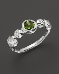 Peridot and diamonds add gorgeous sparkle to a sterling silver ring. From the Silver Rain collection by Ippolita. Peridot and diamonds add gorgeous sparkle to a sterling silver ring. From the Silver Rain collection by Ippolita.