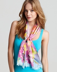Usher in the season with painterly blooms in upbeat hues. Lauren Ralph Lauren's silk scarf captures the spirit of spring. Usher in the season with painterly blooms in upbeat hues. Lauren Ralph Lauren's silk scarf captures the spirit of spring.