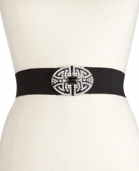For a truly vintage, timeless look: an enamel and stone embellished stretch belt by Style&co. For a truly vintage, timeless look: an enamel and stone embellished stretch belt by Style&co.