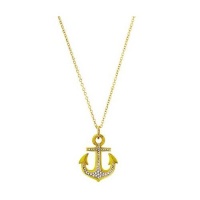 Juicy Couture Knots & Anchors Pave Anchor Pendant Necklace (Meringue Yellow) Juicy Couture Knots & Anchors Pave Anchor Pendant Necklace (Meringue Yellow)