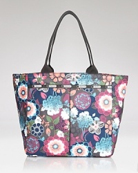 LeSportsac's signature nylon is ready for travels, featuring a durable design, plenty of pockets and a cute print. Carry it on, or simply carry it around town. LeSportsac's signature nylon is ready for travels, featuring a durable design, plenty of pockets and a cute print. Carry it on, or simply carry it around town.